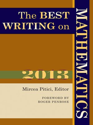cover image of The Best Writing on Mathematics 2013